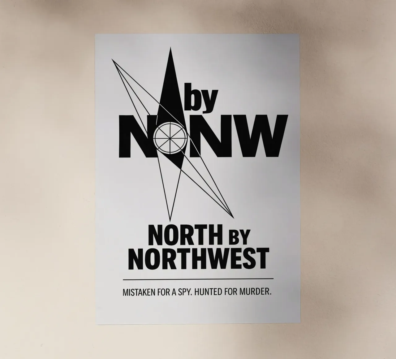 North By Northwest Print pellicola backlit da MoviesArt