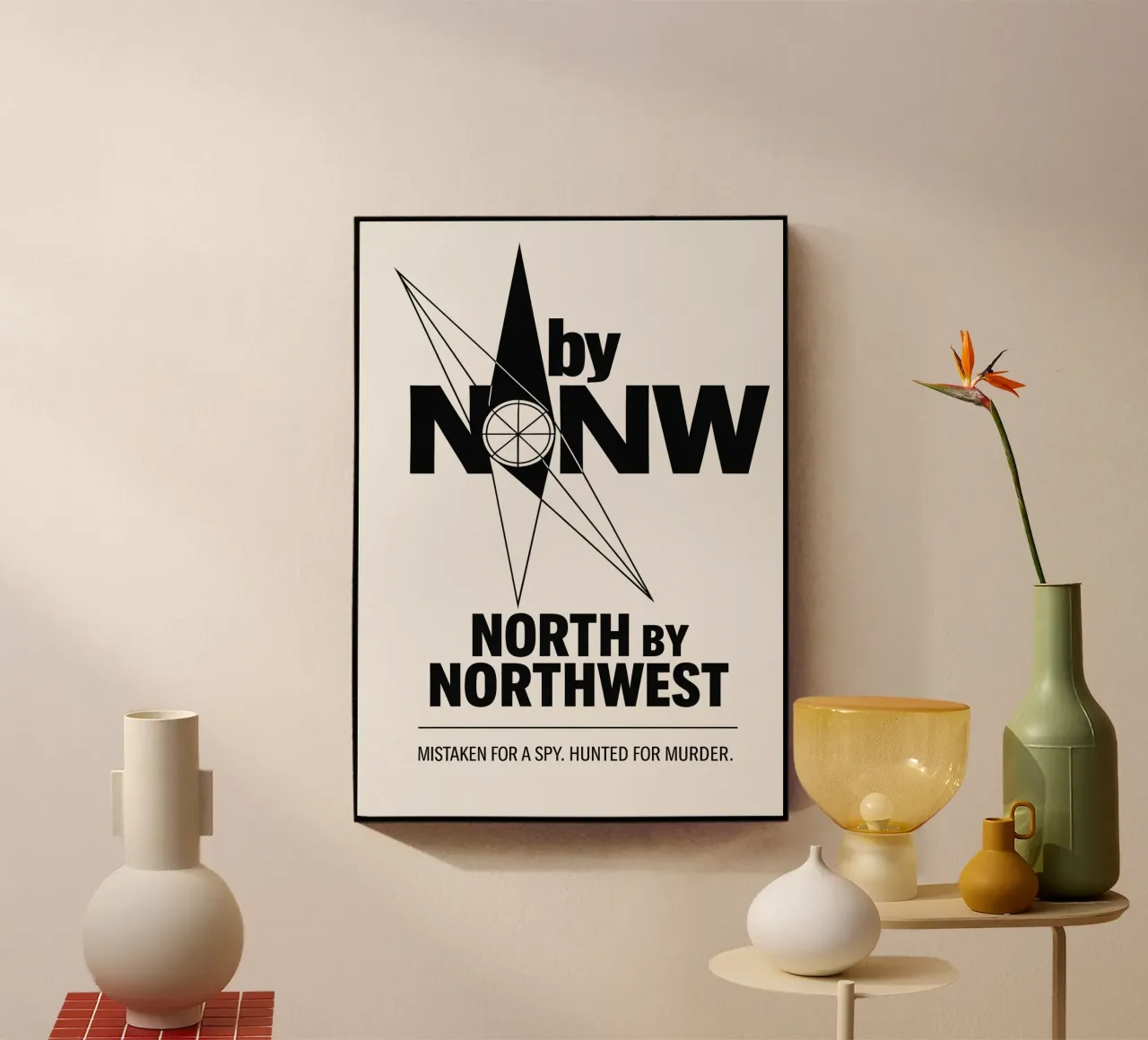 North By Northwest Print plexiglass da MoviesArt