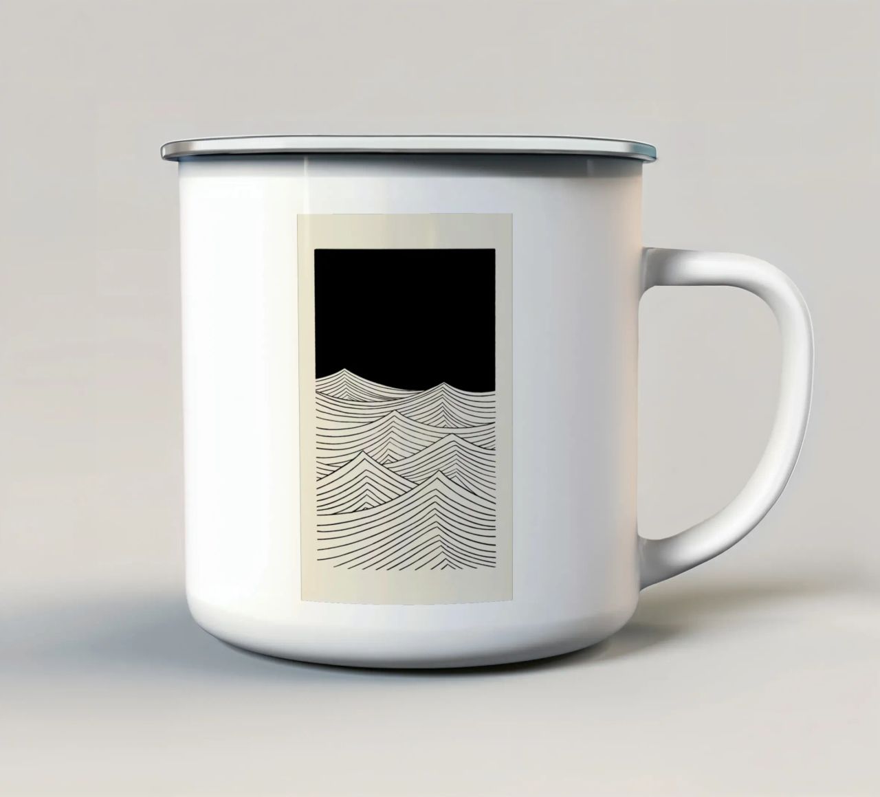 Nuit tazza in smalto da Graphite