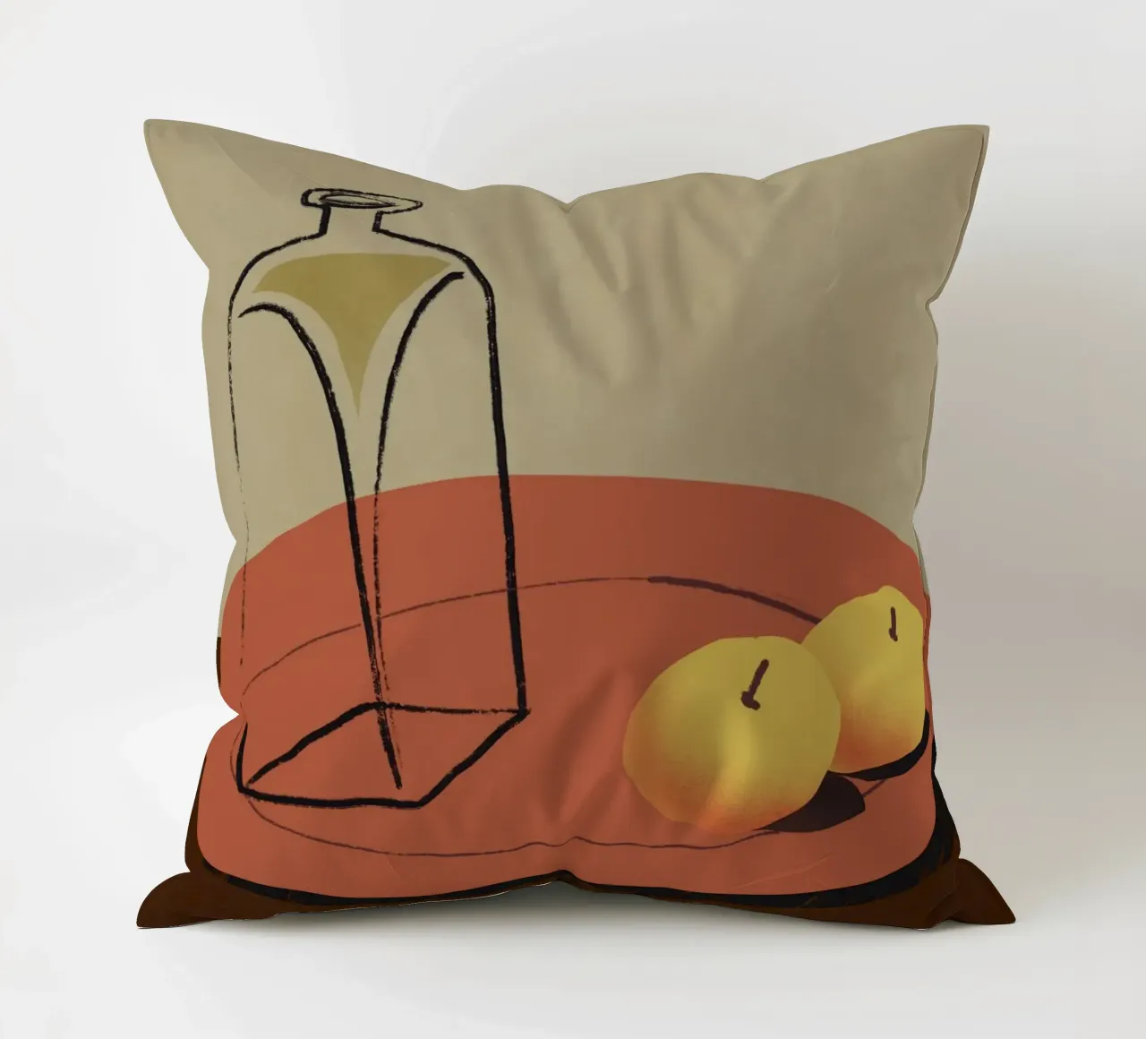 Piatto rosso cuscino da Little Dean