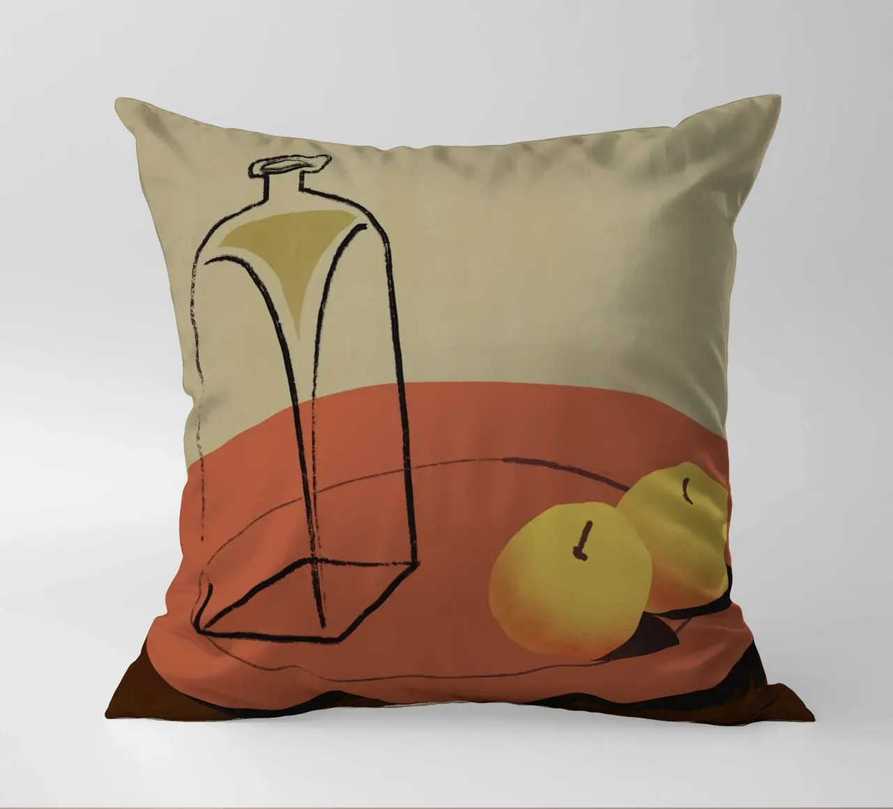 Piatto rosso cuscino da Little Dean