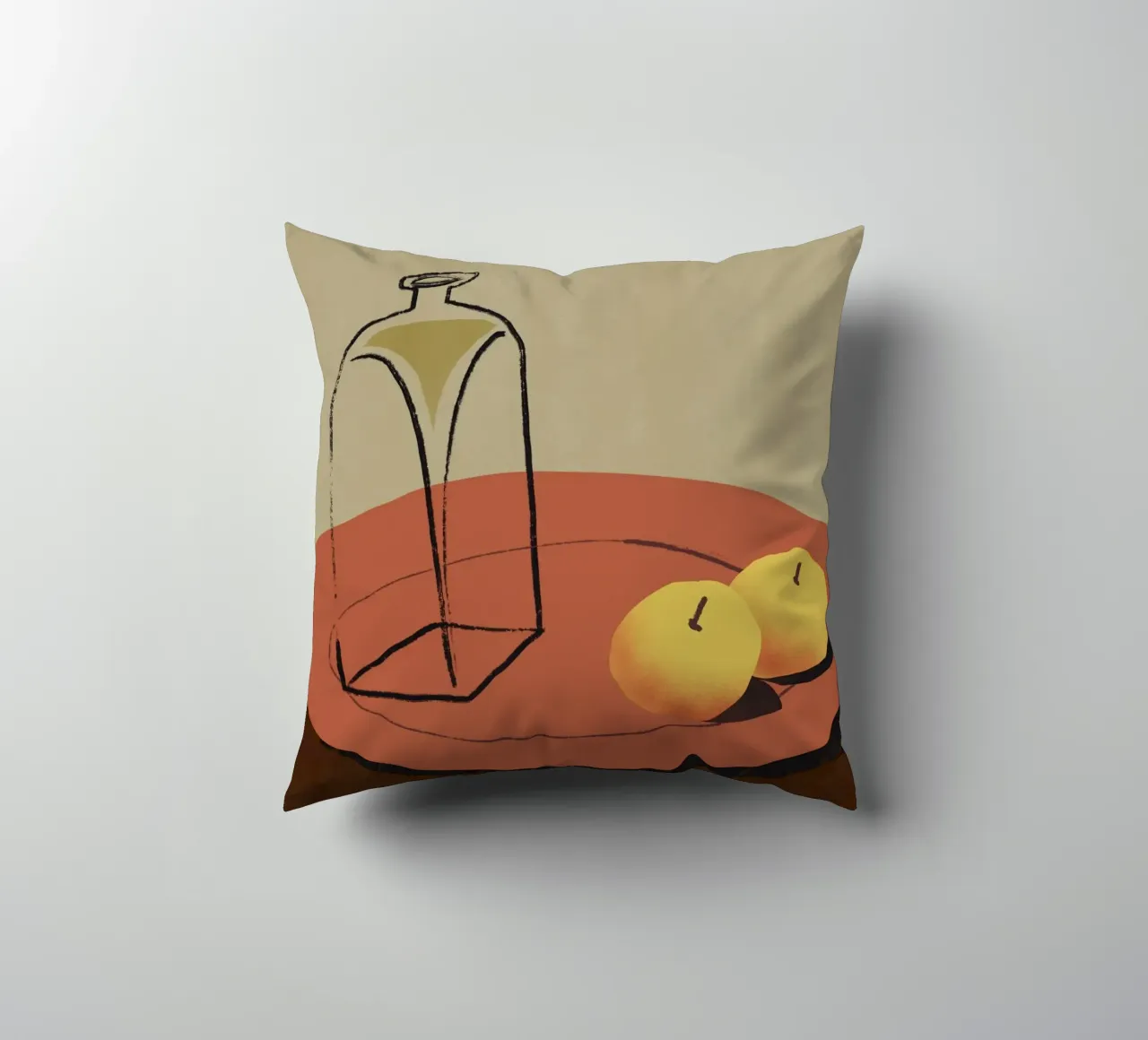 Piatto rosso cuscino da Little Dean