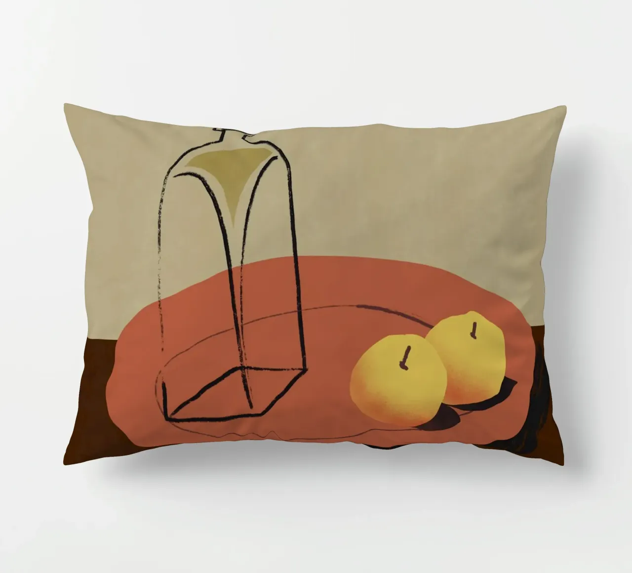 Piatto rosso cuscino da Little Dean