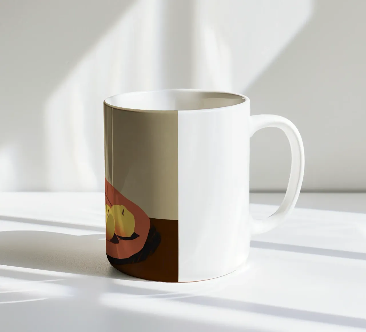 Piatto rosso tazza in ceramica da Little Dean