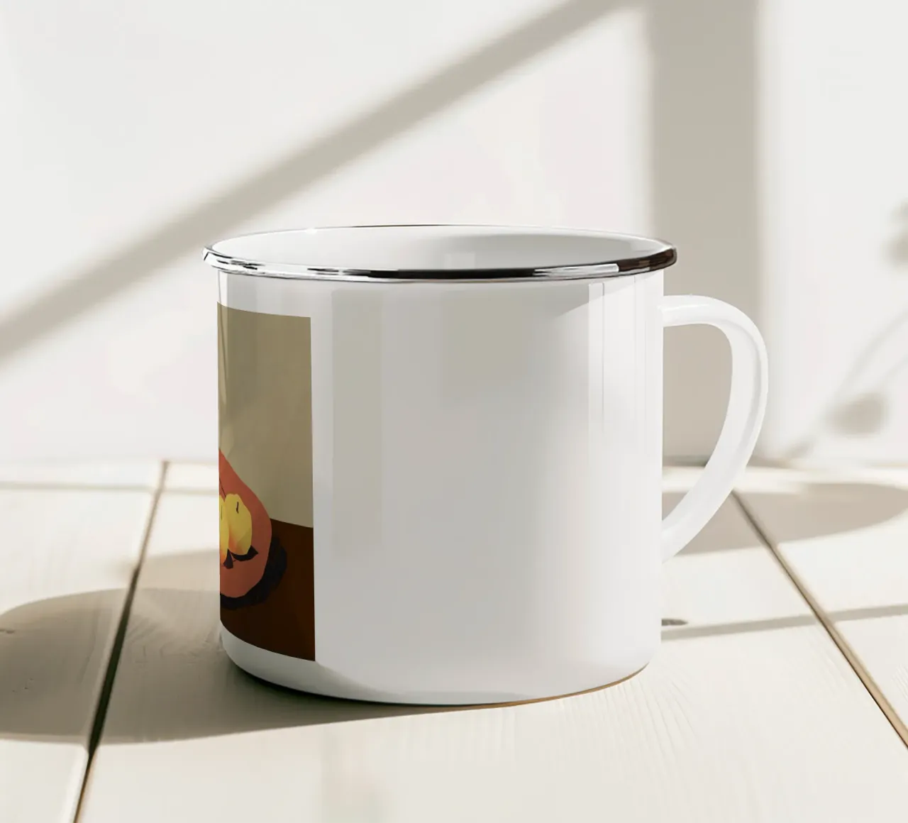 Piatto rosso tazza in smalto da Little Dean