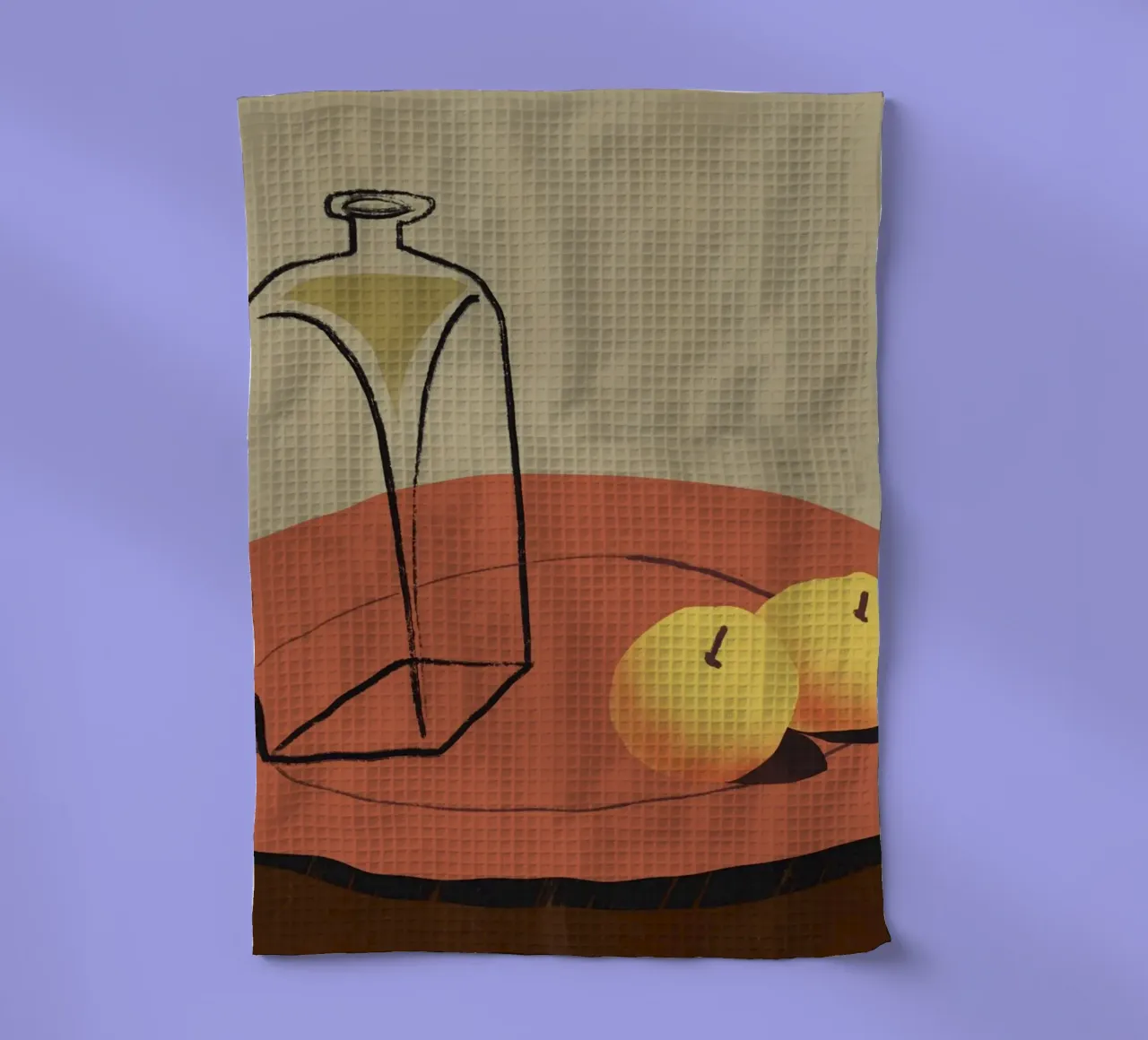 Piatto rosso canovaccio da cucina da Little Dean