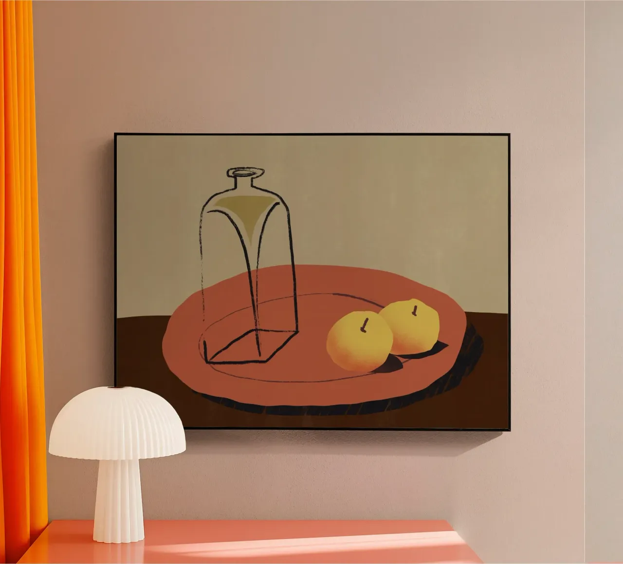 Piatto rosso plexiglass da Little Dean