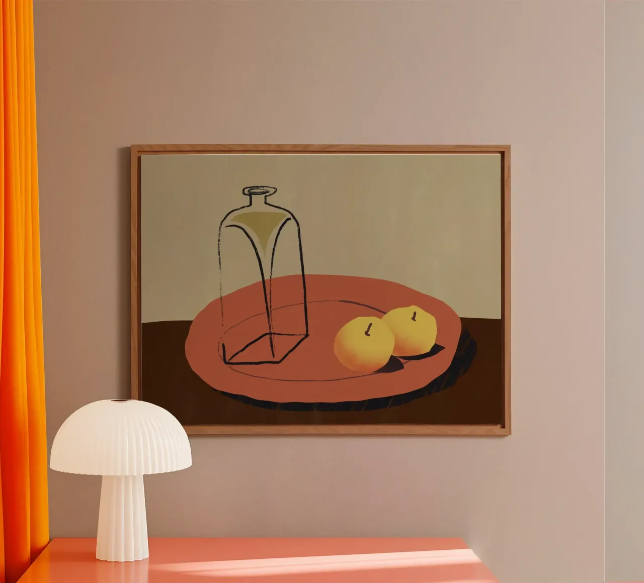 Piatto rosso alluminio dibond da Little Dean