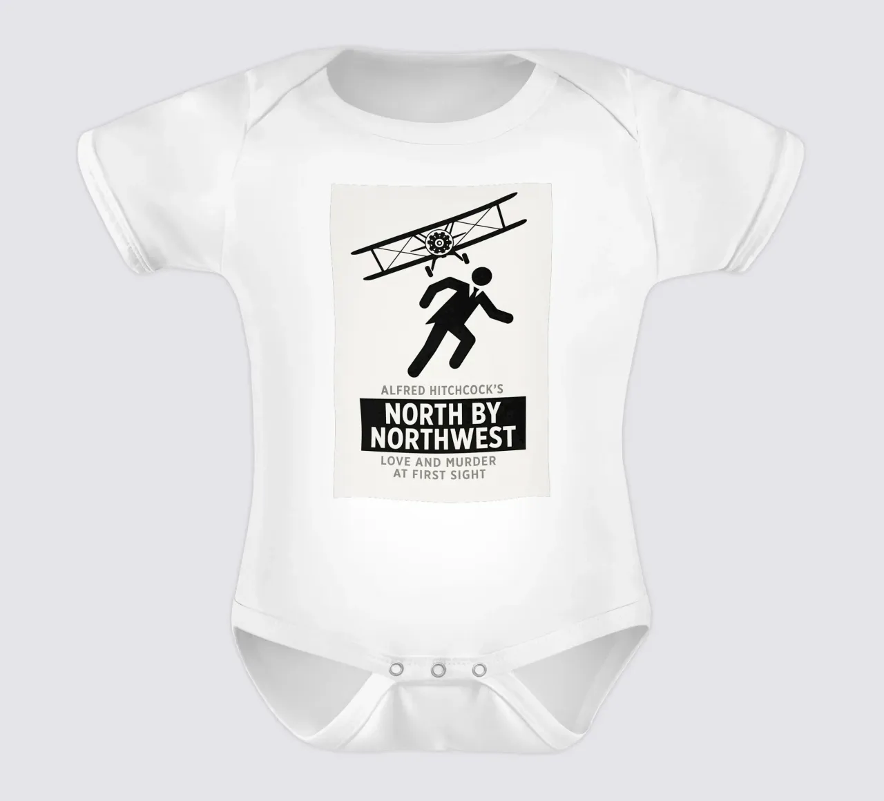 North By Northwest Print body neonato maniche corte da MoviesArt