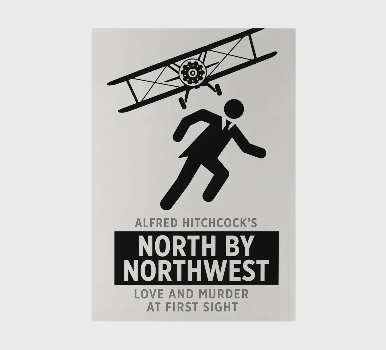 North By Northwest Print Notizbuch von MoviesArt