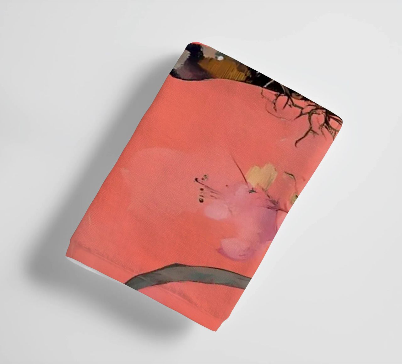 Cherry Blossom & Birds - Whimsical Avian Spring Art towel by ClubArt
