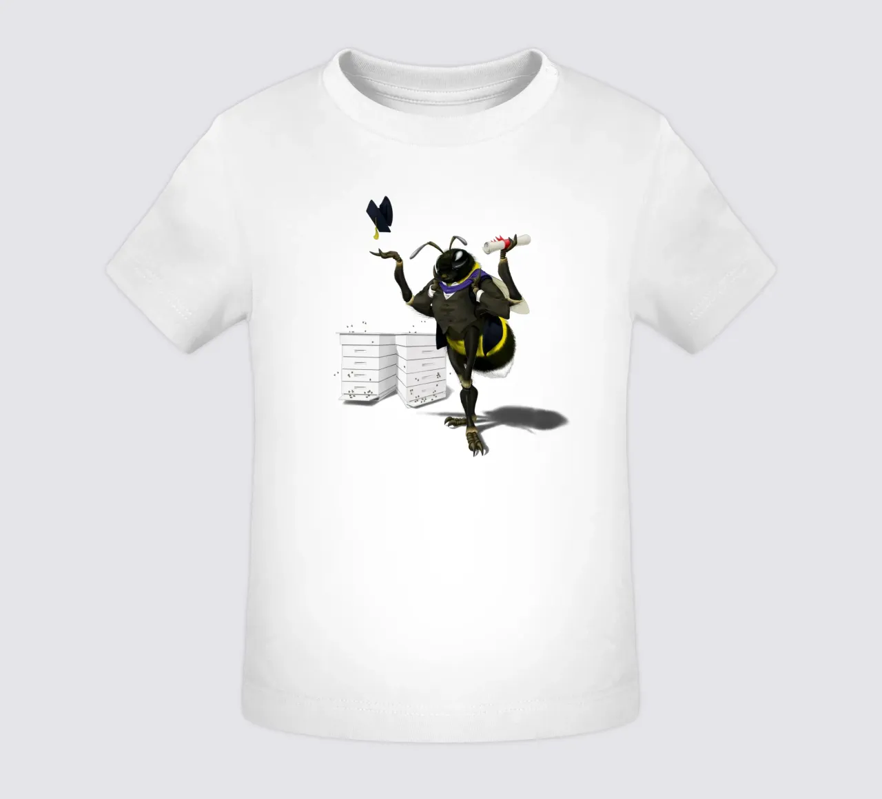 To Bee or Not to Bee (Wordless) maglietta neonato da Rob Art | Illustration