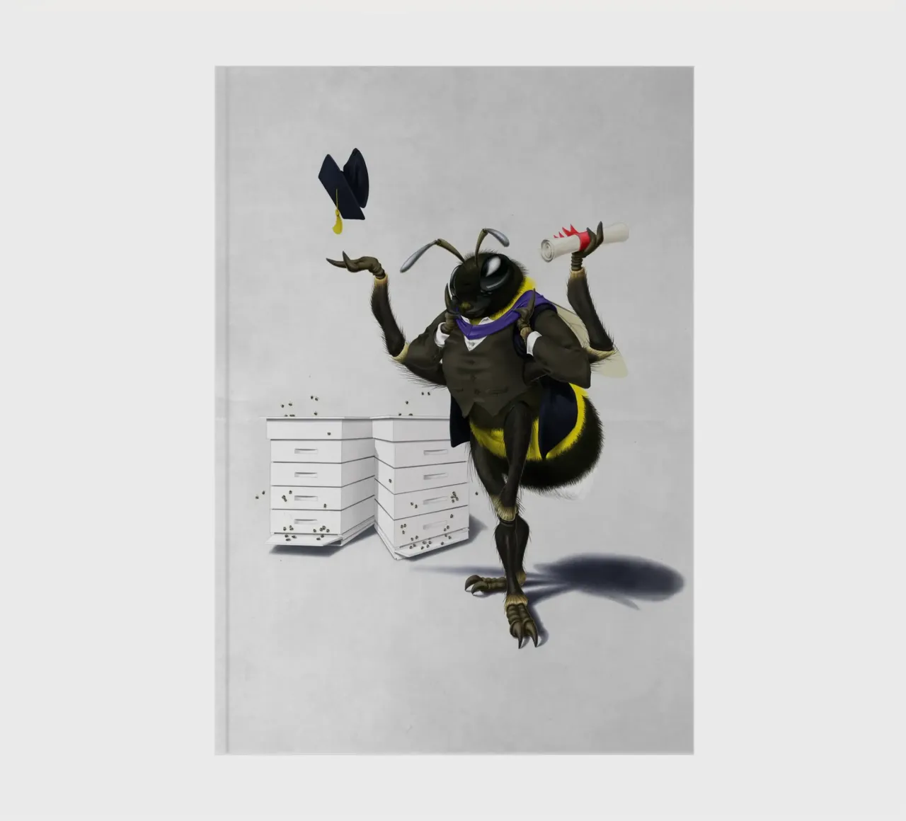 To Bee or Not to Bee (Wordless) diario da Rob Art | Illustration