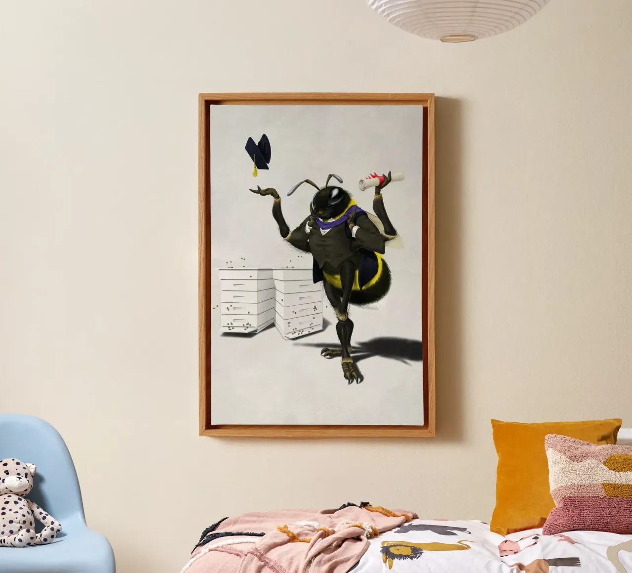 To Bee or Not to Bee (Wordless) canvas by Rob Art | Illustration
