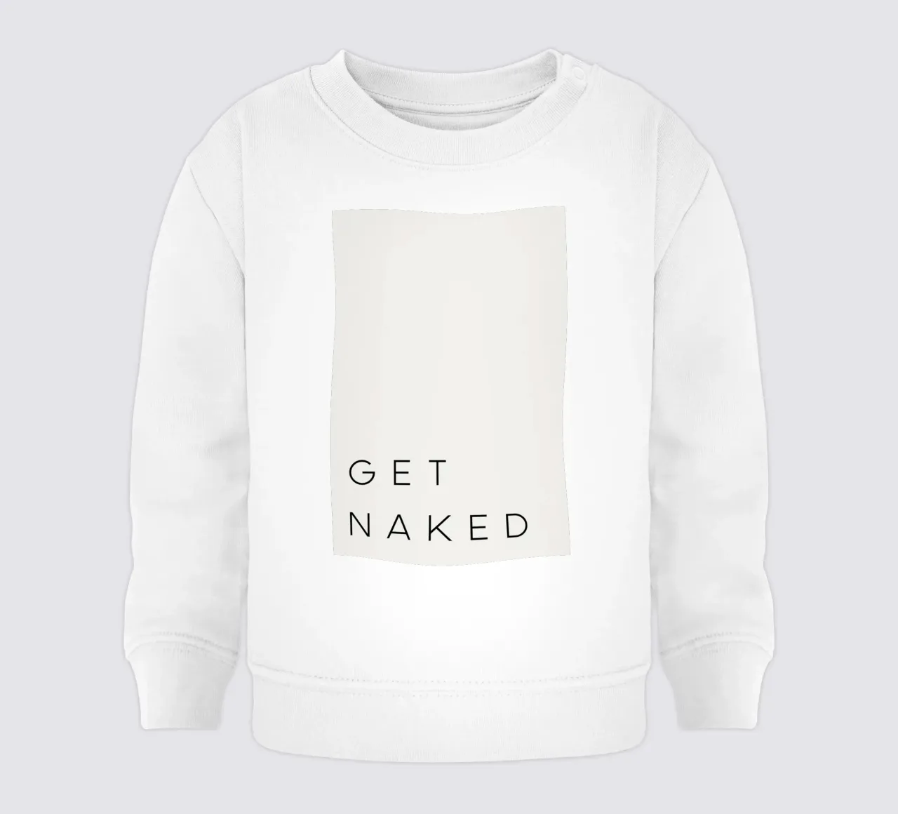 Get Naked 3 baby sweatshirt by daylight design studio