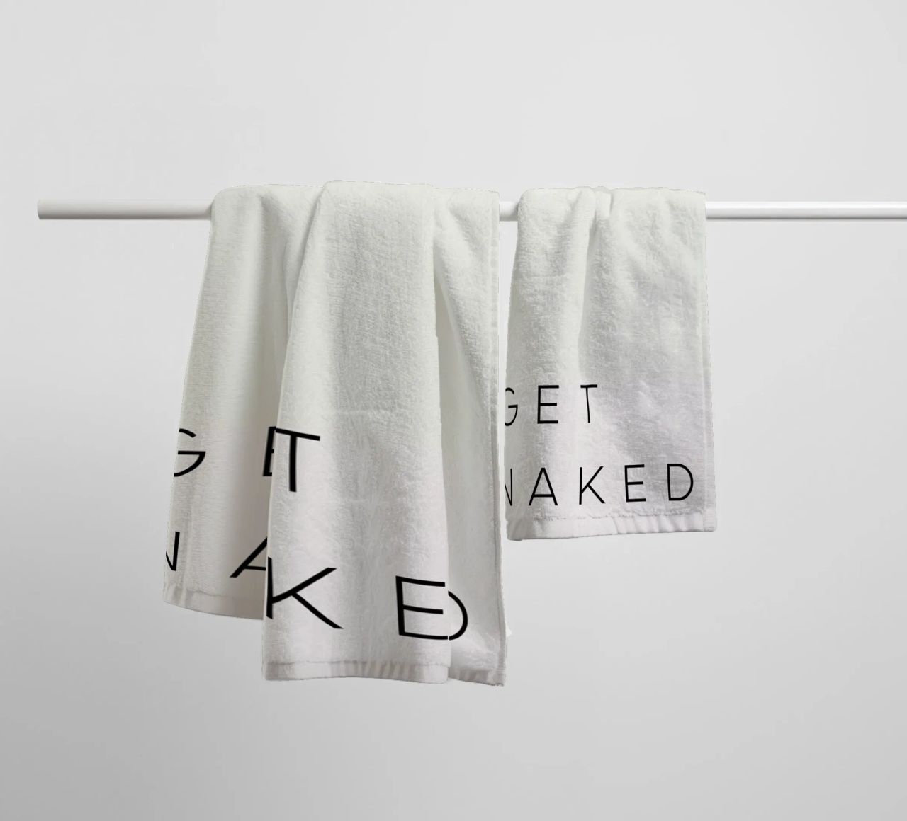 Get Naked 3 asciugamano da bagno da daylight design studio