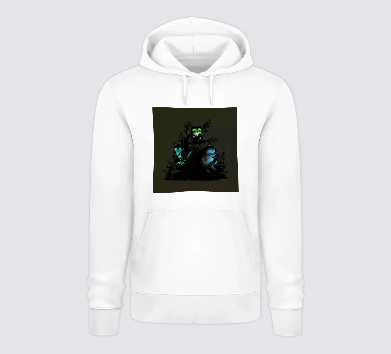 Connecting With The Forest Animals Using Phones sudadera con capucha de Tobe Fonseca