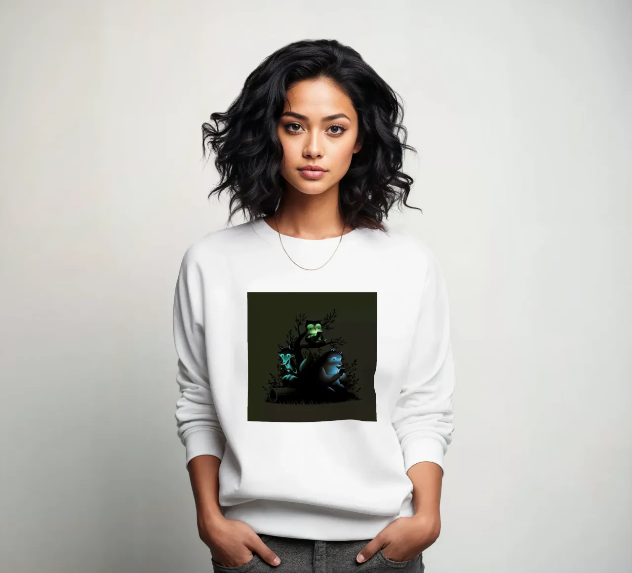 Connecting With The Forest Animals Using Phones felpa da Tobe Fonseca