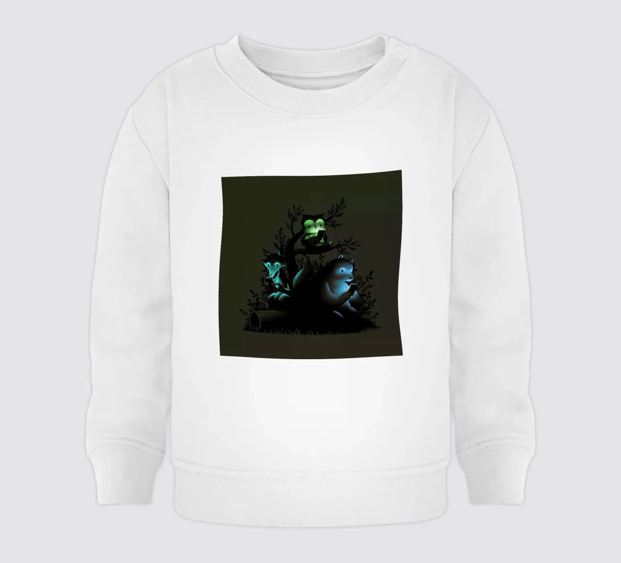 Connecting With The Forest Animals Using Phones felpa neonato da Tobe Fonseca