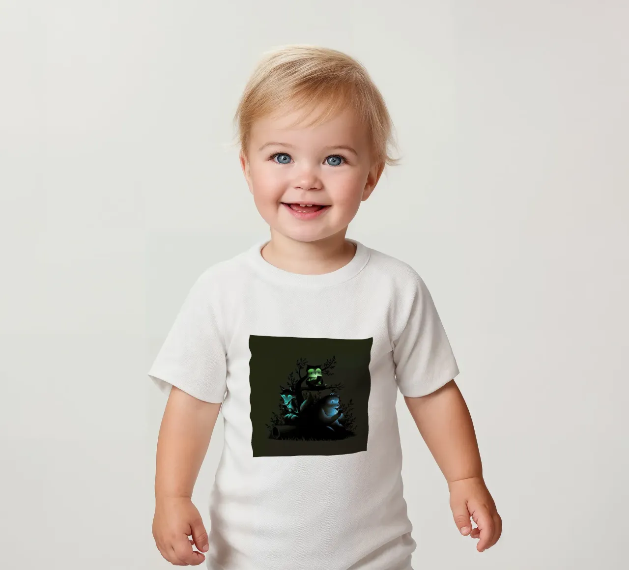 Connecting With The Forest Animals Using Phones maglietta neonato da Tobe Fonseca