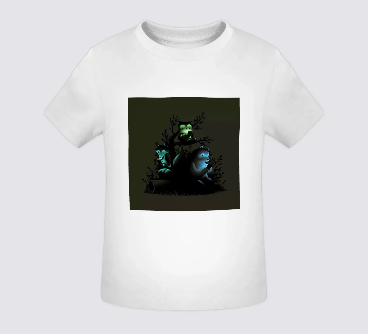 Connecting With The Forest Animals Using Phones maglietta neonato da Tobe Fonseca