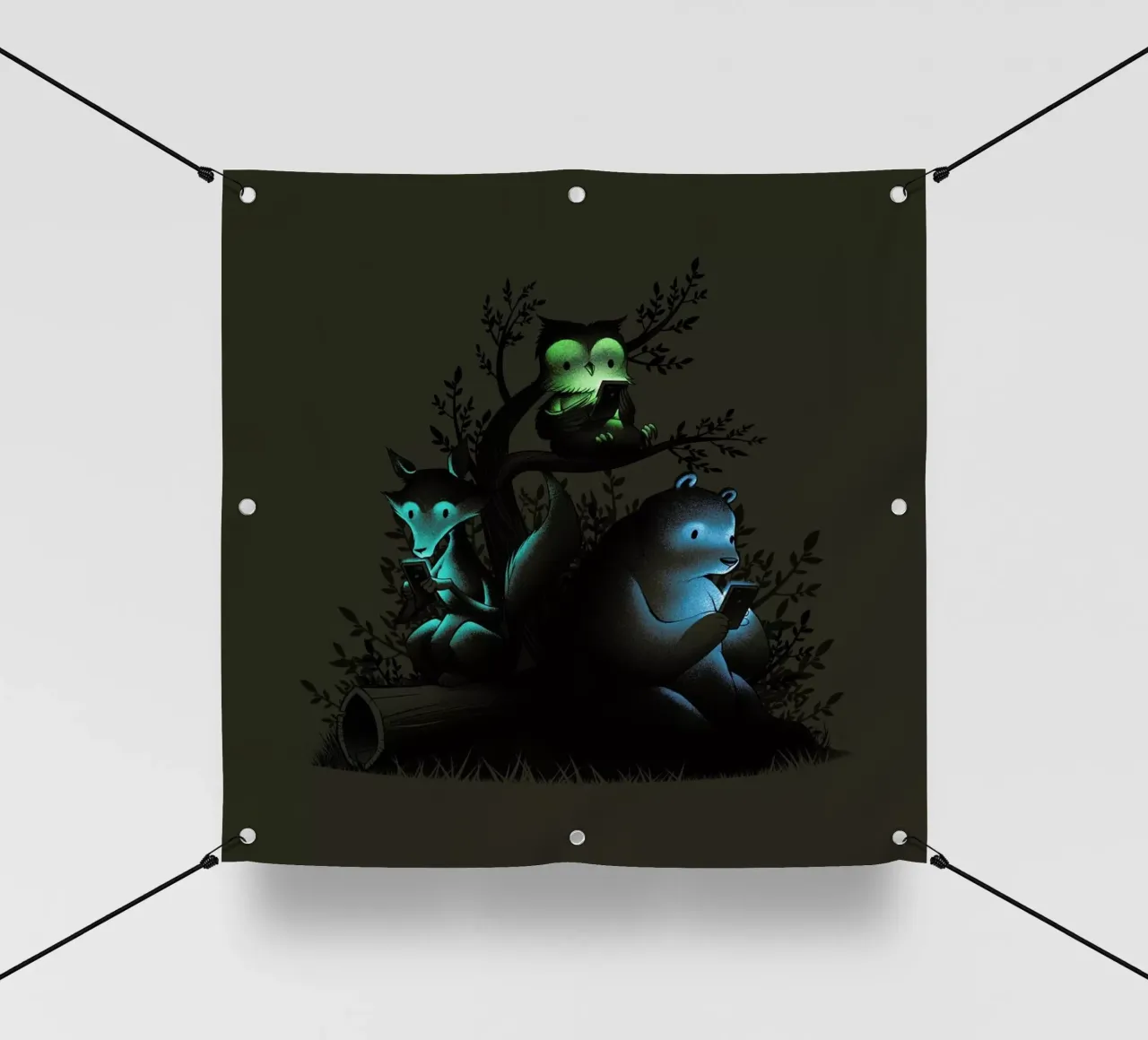 Connecting With The Forest Animals Using Phones lonas publicitarias de Tobe Fonseca