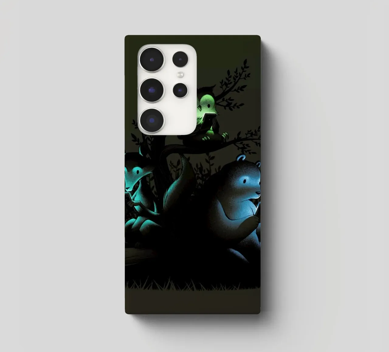 Connecting With The Forest Animals Using Phones cover samsung da Tobe Fonseca