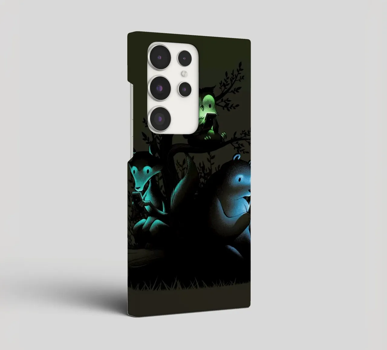 Connecting With The Forest Animals Using Phones cover samsung da Tobe Fonseca