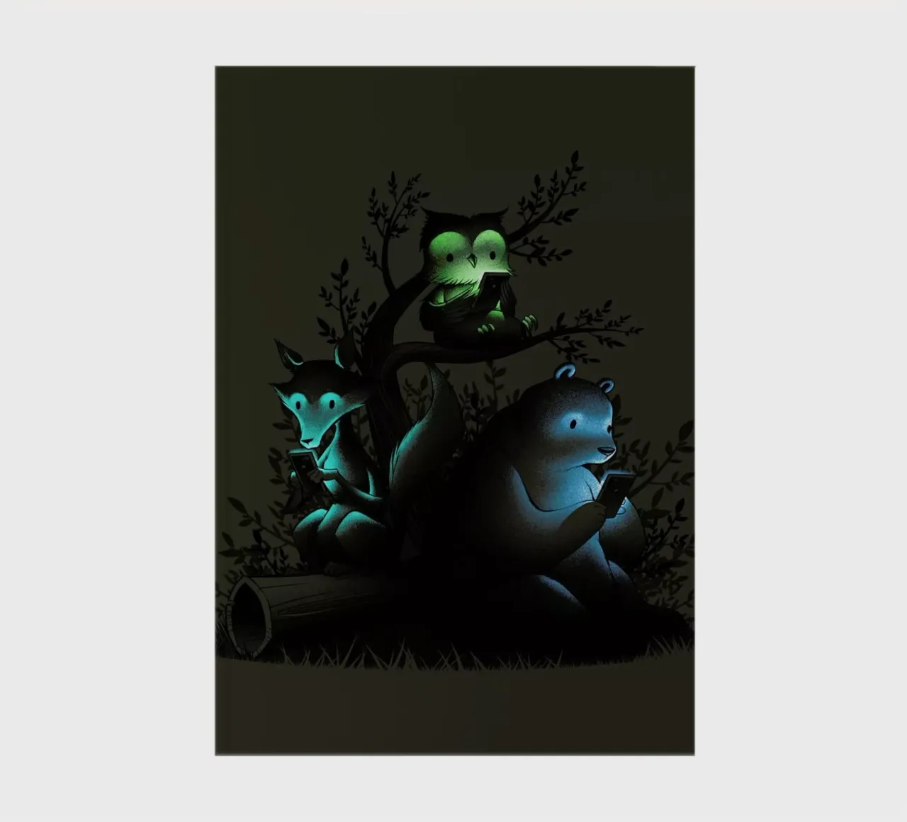 Connecting With The Forest Animals Using Phones diario da Tobe Fonseca