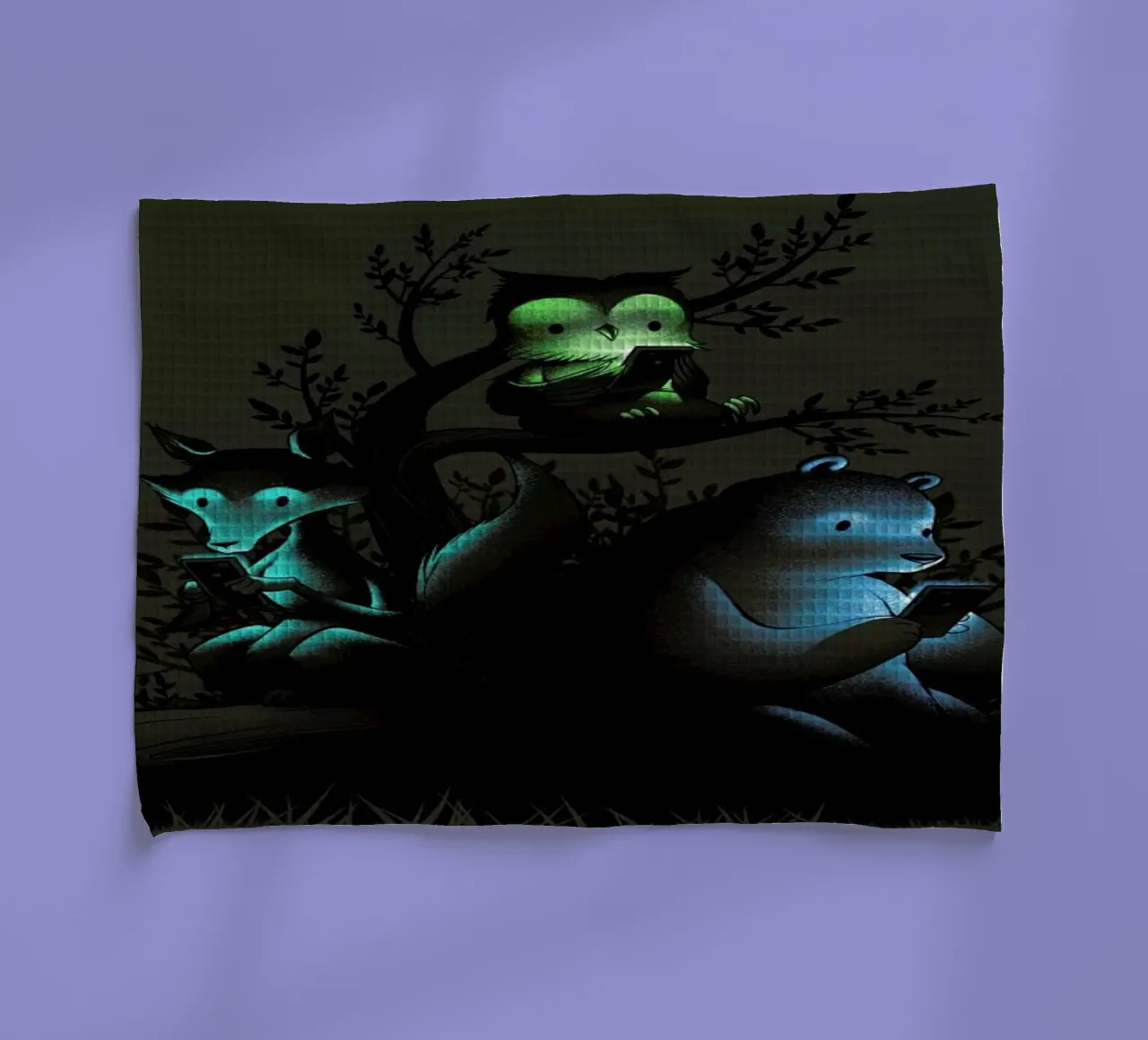 Connecting With The Forest Animals Using Phones canovaccio da cucina da Tobe Fonseca