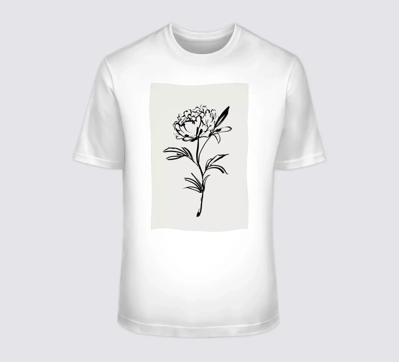 Simple Peony 2 t-shirt da Graphite