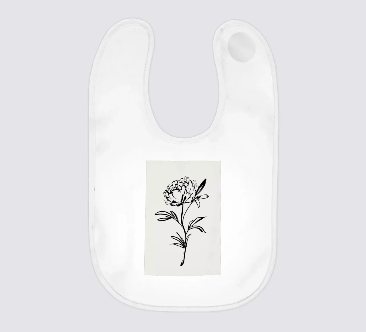 Simple Peony 2 bavaglino da Graphite