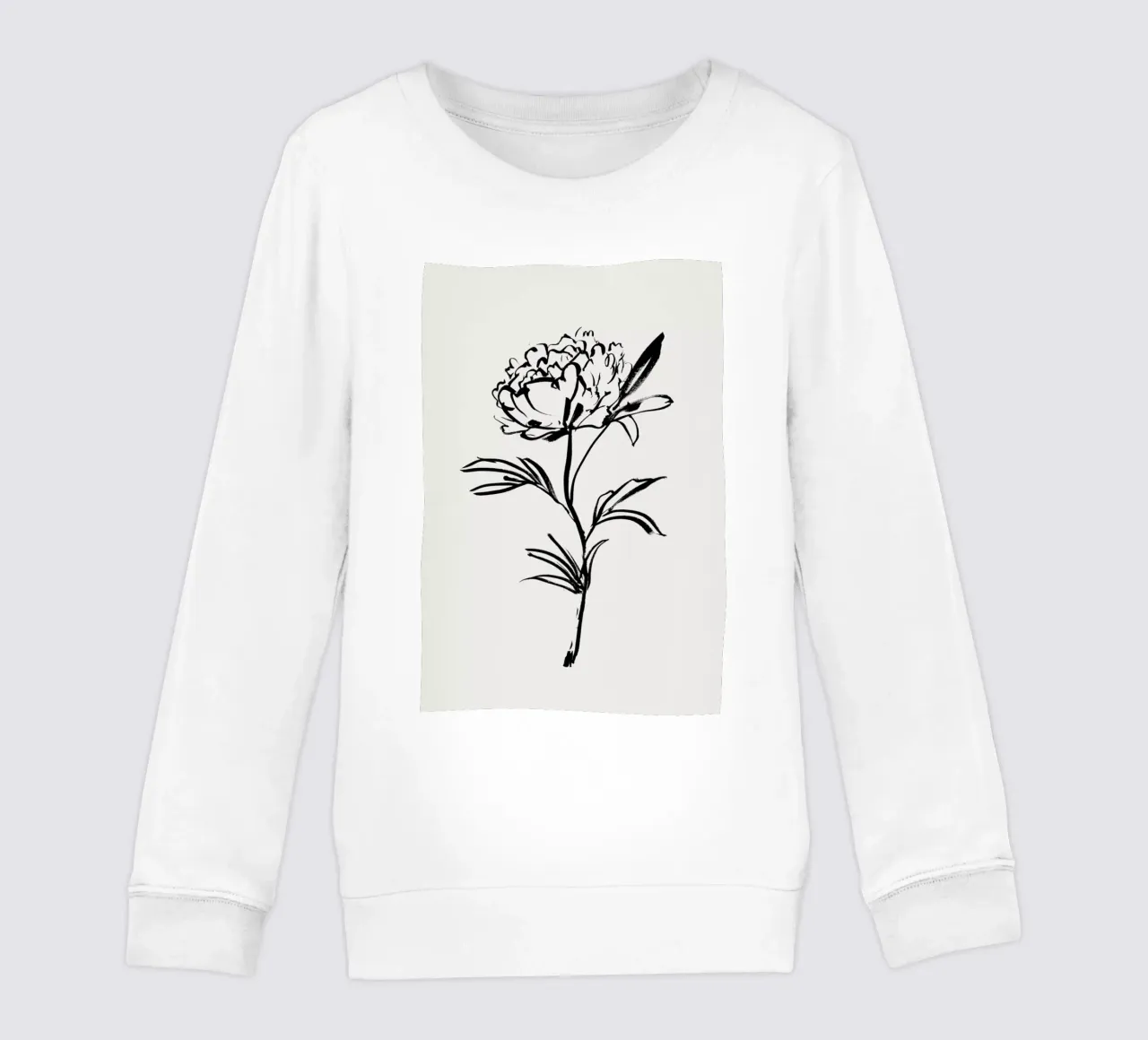 Simple Peony 2 felpa bambino da Graphite