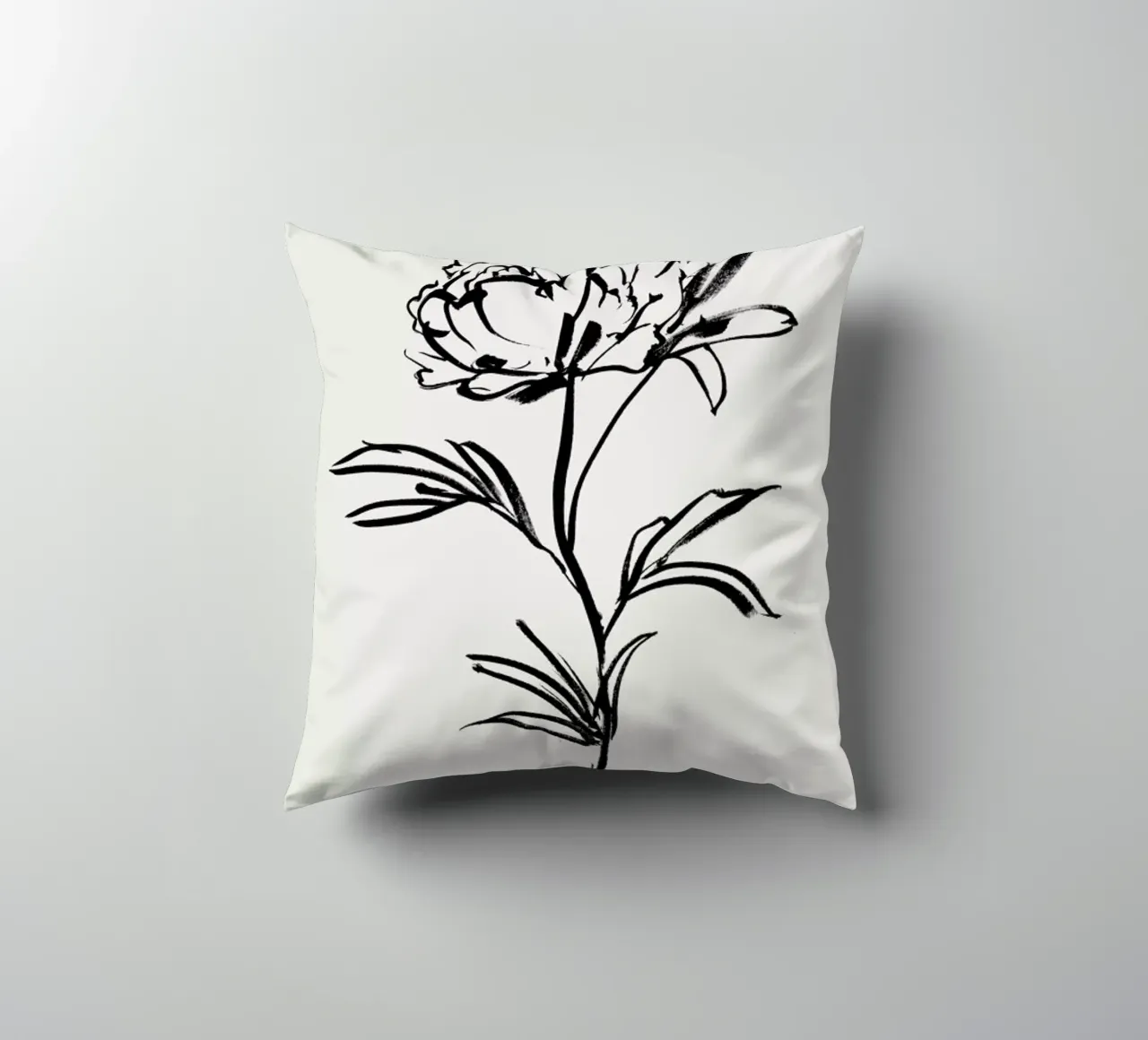 Simple Peony 2 cuscino da Graphite