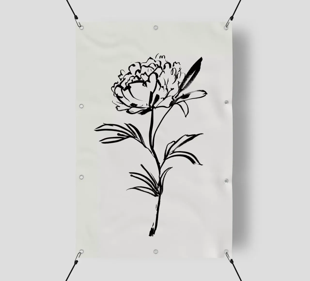 Simple Peony 2 telo in pvc da Graphite