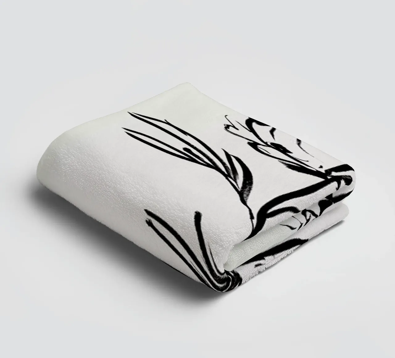 Simple Peony 2 asciugamano da bagno da Graphite