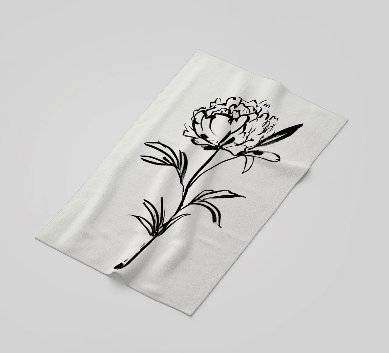 Simple Peony 2 telo mare da Graphite