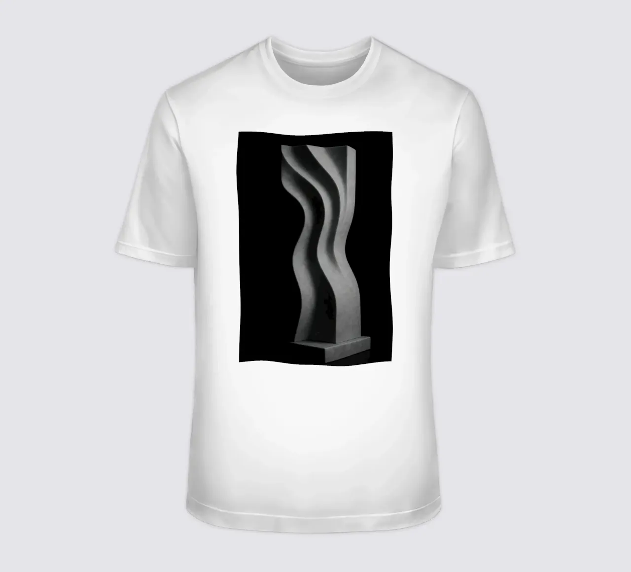 Scultura verticale - Vibrazioni geometriche t-shirt da Black & White