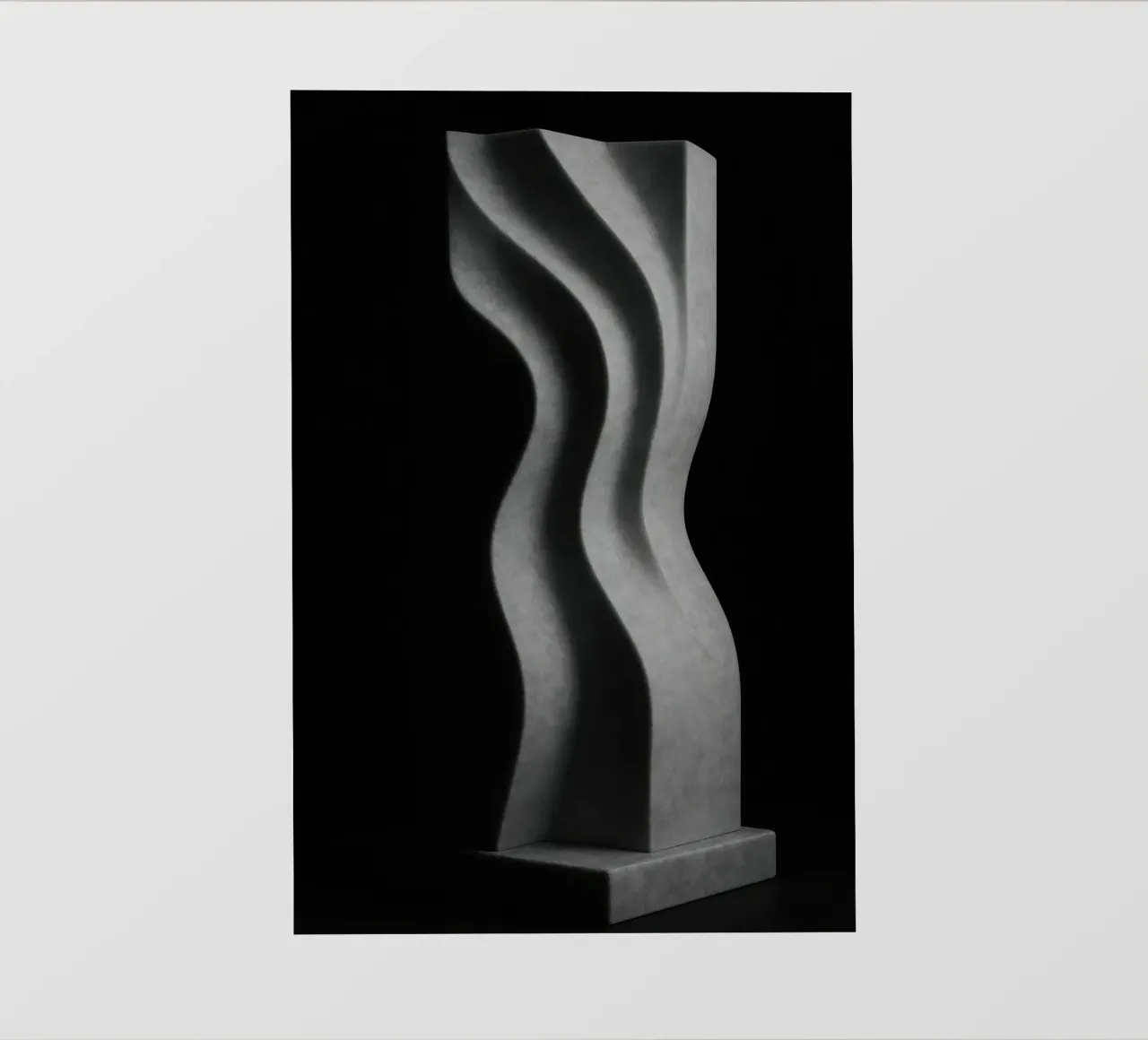 Scultura verticale - Vibrazioni geometriche pellicola backlit da Black & White