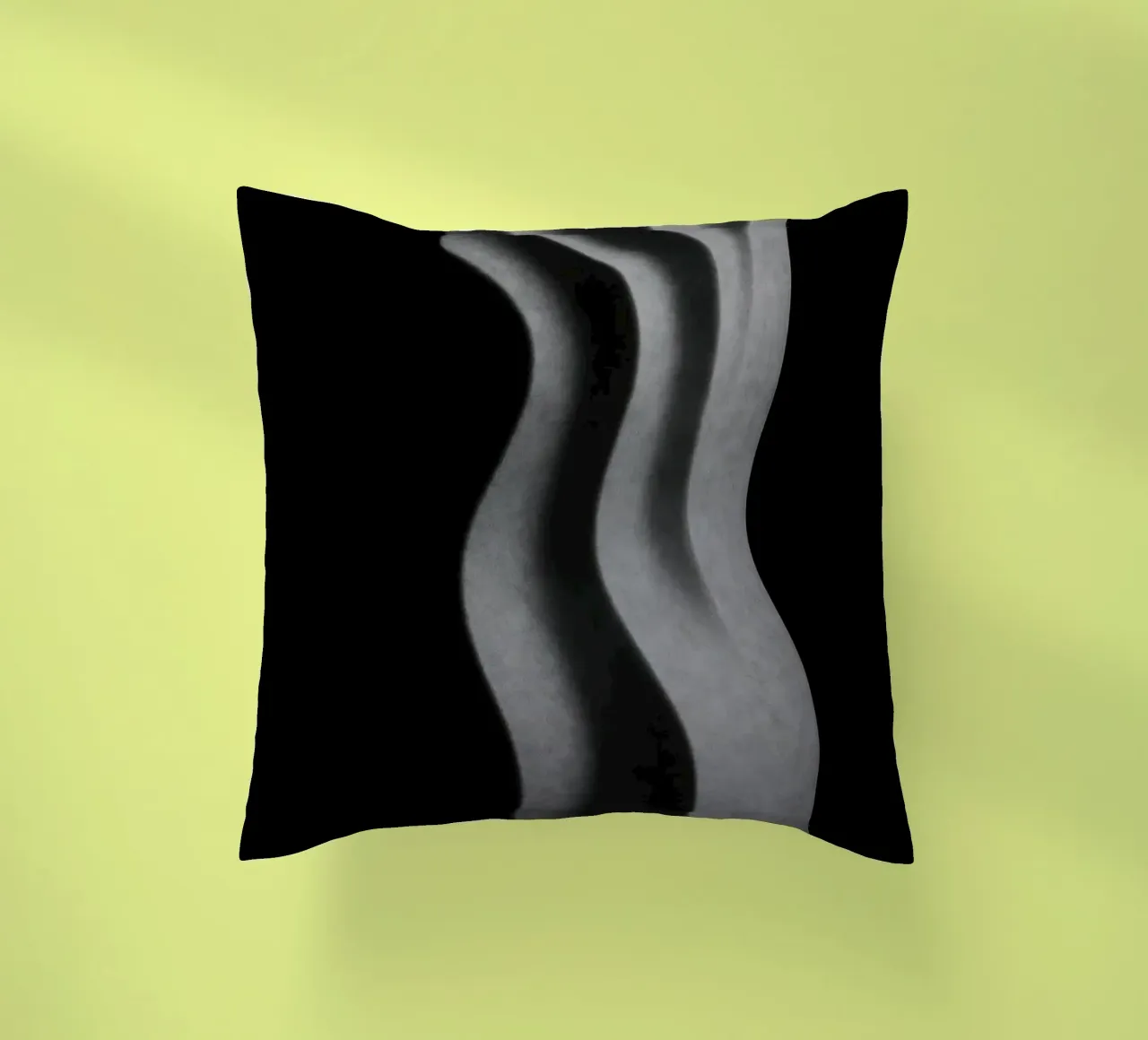 Scultura verticale - Vibrazioni geometriche cuscino da Black & White