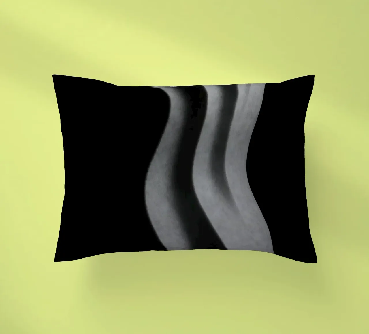 Scultura verticale - Vibrazioni geometriche cuscino da Black & White