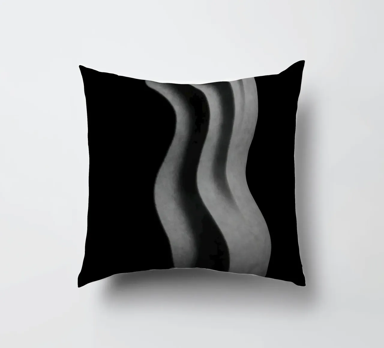 Scultura verticale - Vibrazioni geometriche cuscino da Black & White