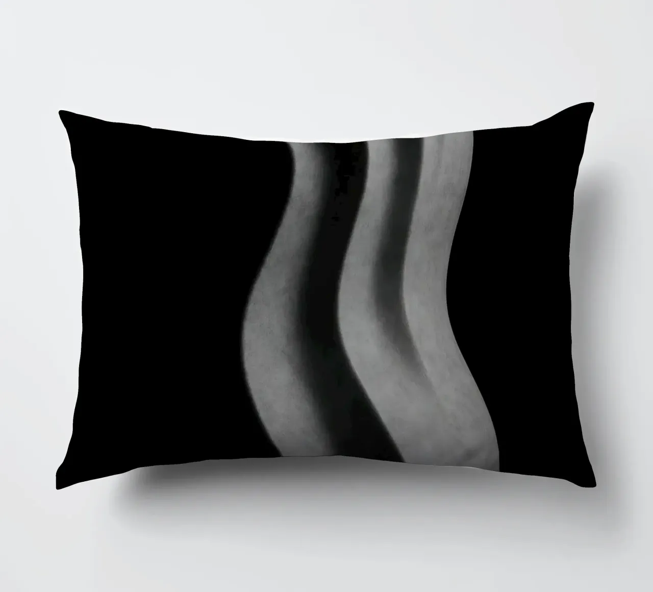 Scultura verticale - Vibrazioni geometriche cuscino da Black & White