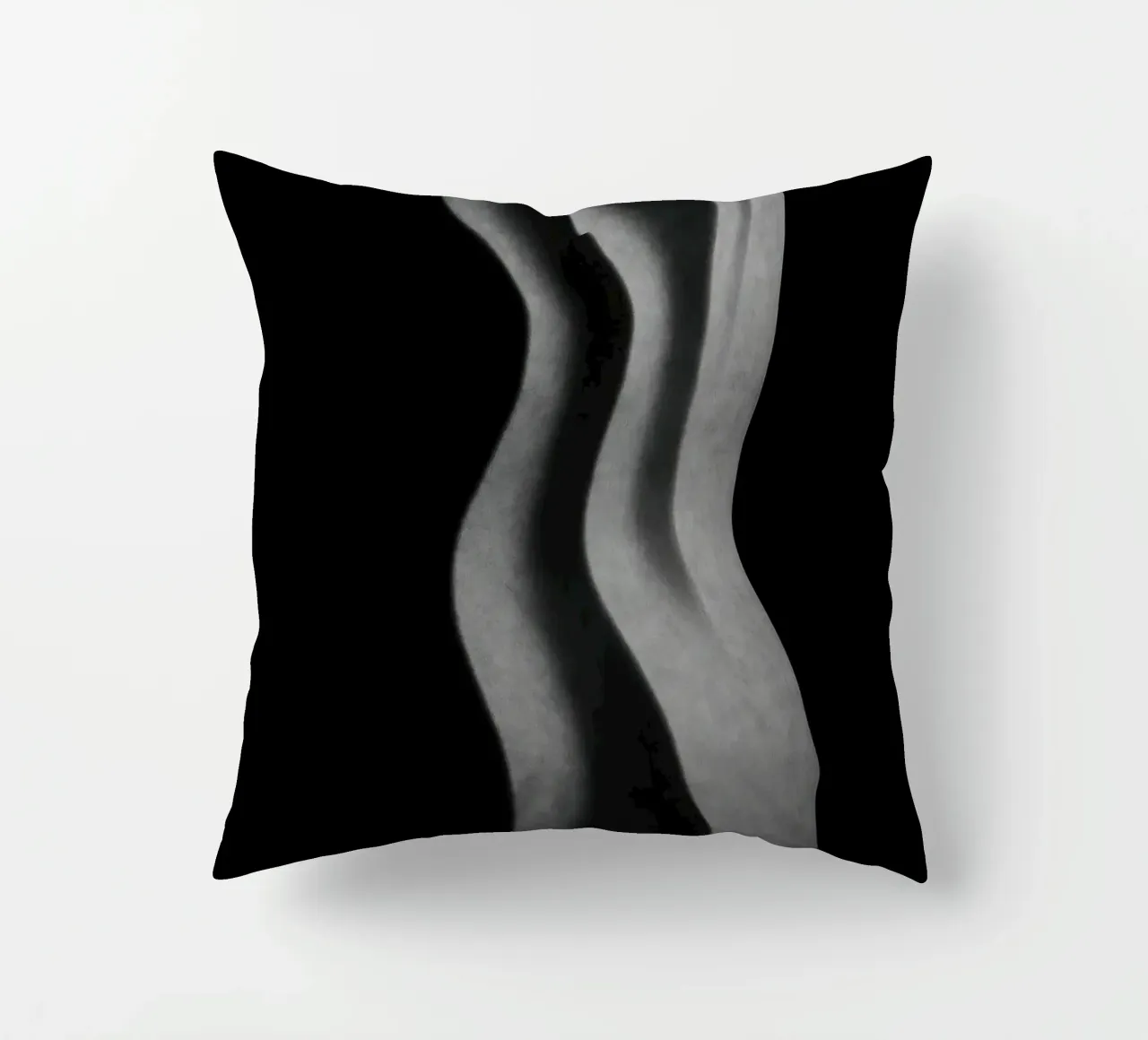 Scultura verticale - Vibrazioni geometriche cuscino da Black & White