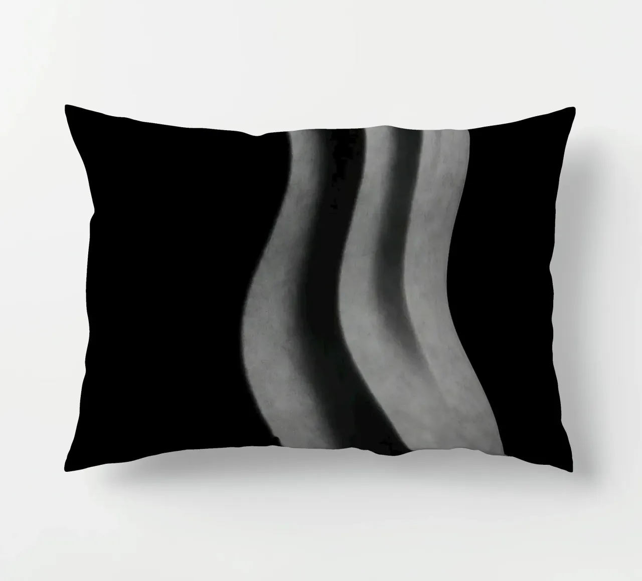 Scultura verticale - Vibrazioni geometriche cuscino da Black & White