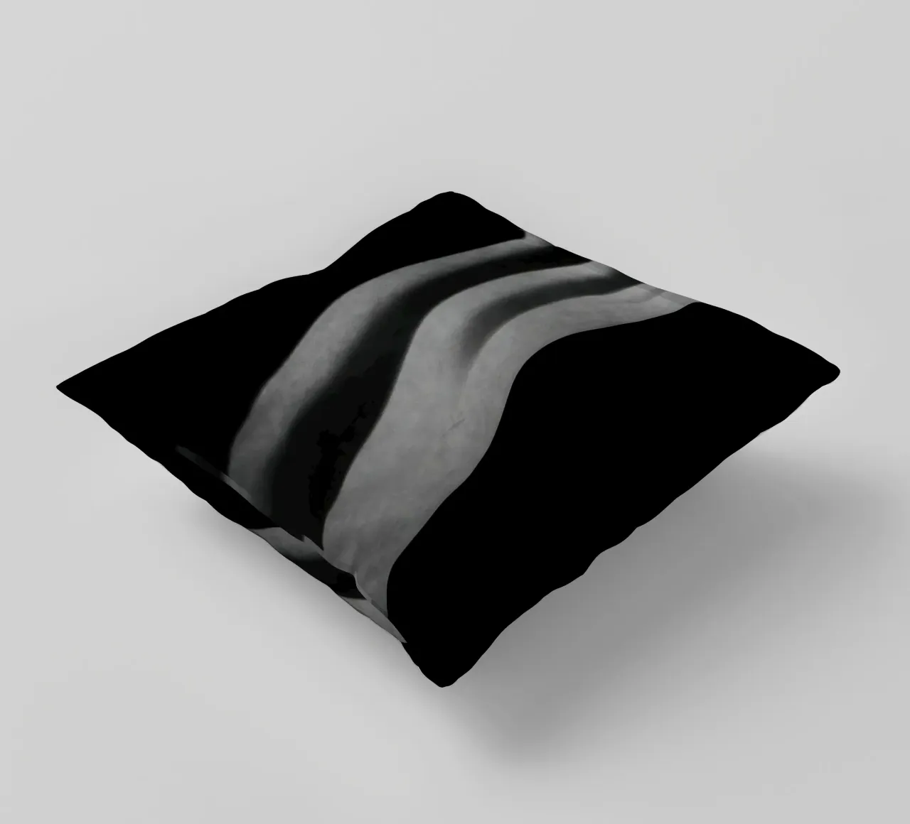 Scultura verticale - Vibrazioni geometriche cuscino da Black & White