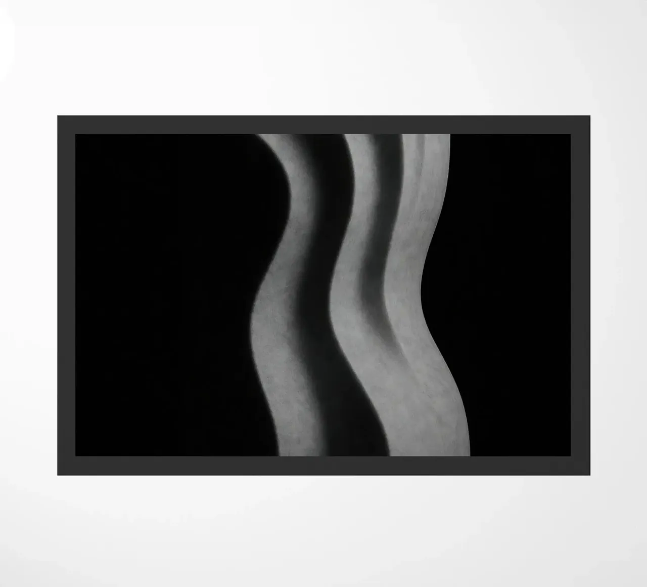 Scultura verticale - Vibrazioni geometriche zerbino da Black & White