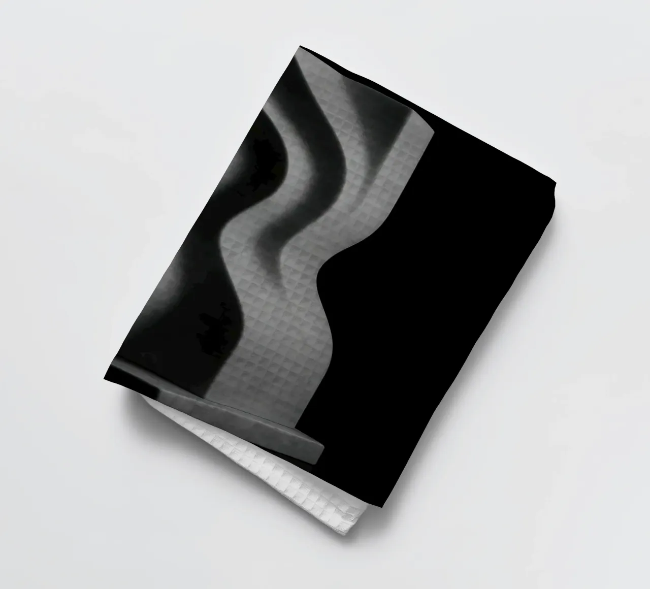 Scultura verticale - Vibrazioni geometriche canovaccio da cucina da Black & White