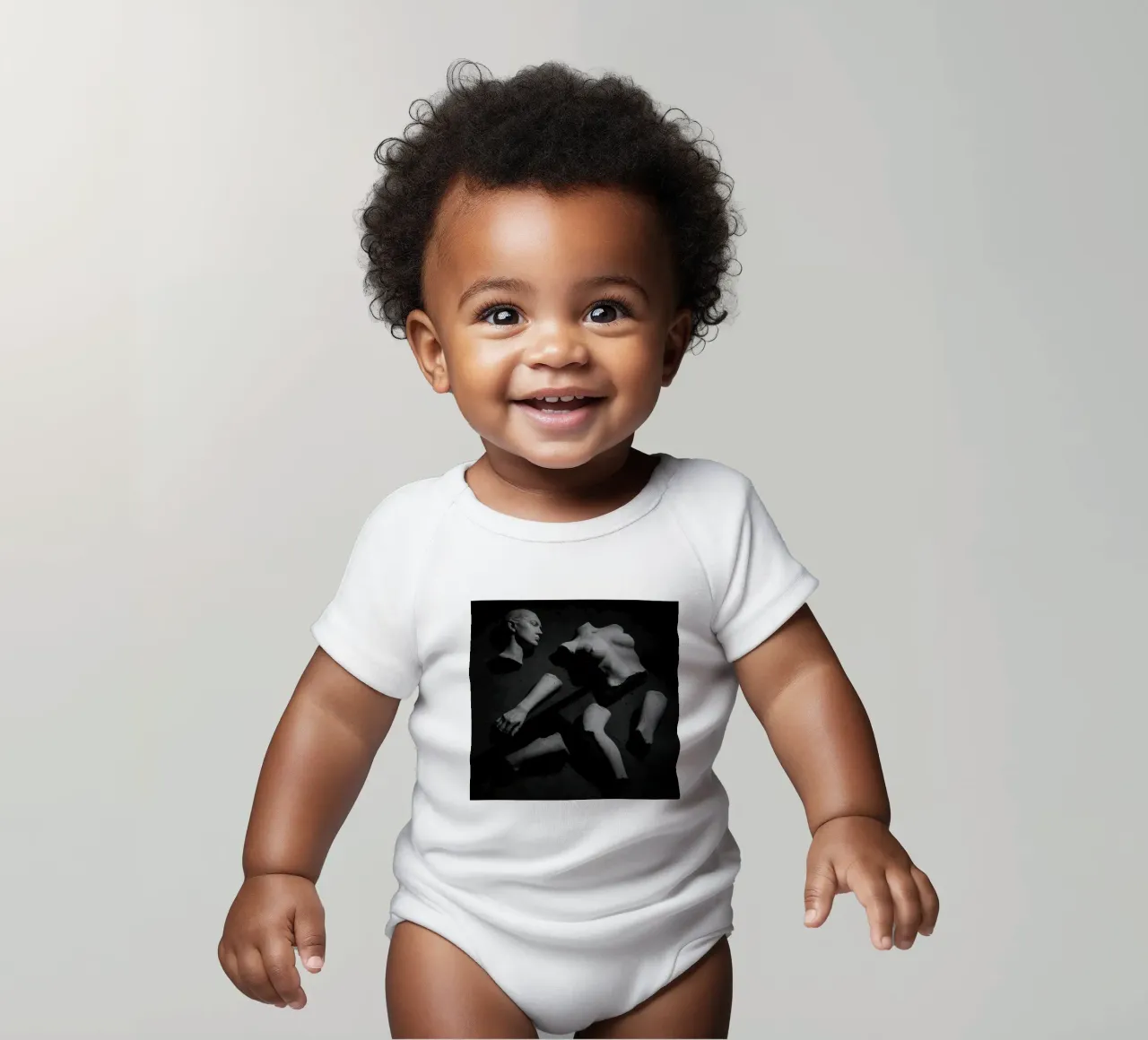 Fragmente einer Anatomie - Poetik des gebrochenen Körpers Kurzarm Babybody von Black & White