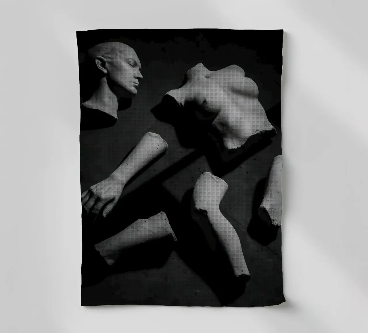 Fragmente einer Anatomie - Poetik des gebrochenen Körpers Geschirrtuch von Black & White